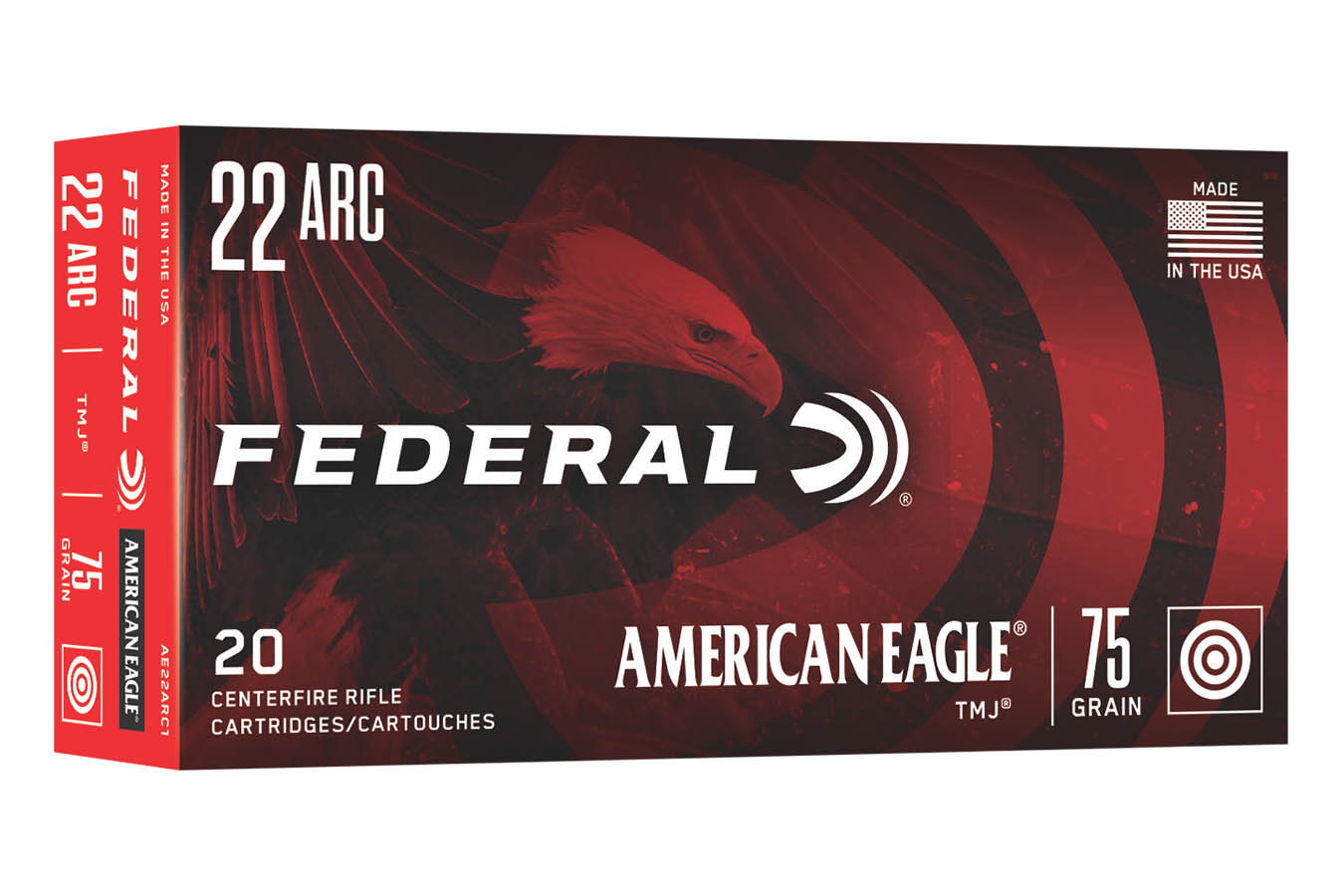 FEDERAL AMMUNITION 22 ARC 75gr TMJ American Eagle 20/Box